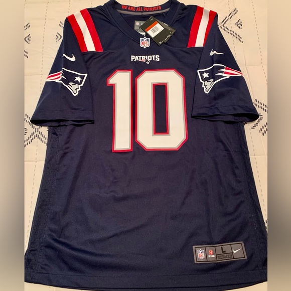Brand New Nike OnField Game Version Mac Jones Patriots Home Jerseys. - Picture 2 of 11